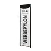 Werbepylon Stele 50-22 Schildfronten Gerade Fronten Firmenschild Outdoor