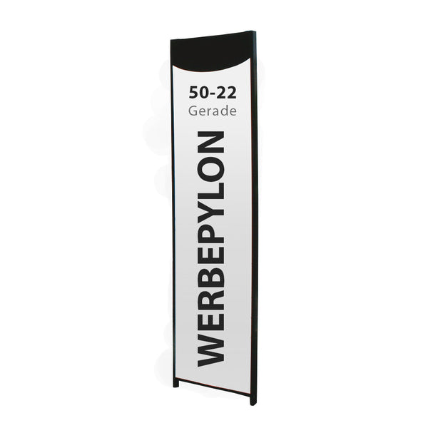 Werbepylon Stele 50-22 Schildfronten Gerade Fronten Firmenschild Outdoor